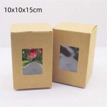 10 pezzi di scatole di carta bianca/kraft/regalo di varie misure da 5/6/7/8/9 cm, scatole per caramelle da matrimonio