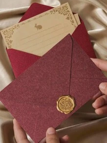 16 件/套，复古信纸和信封套装，送给男朋友和女朋友的手写情书信纸，3 个信封，10 张信纸和 3 个蜡封，适用于情人节浪漫信件、邀请函和卡片