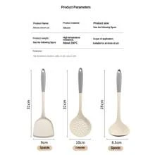 1/2/3/4 zestaw Szara Biała Silikonowa Łopatka Łyżka Do Zupy Zestaw Patelnia Nieprzywierająca Narzędzia Kuchenne Zestaw Do Gotowania w Kuchni