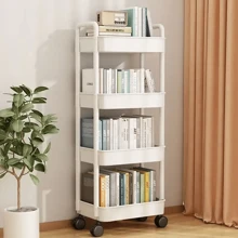 4-Layer Simple Solid Color Home & Daily Use Storage Rack
