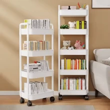 4-Layer Simple Solid Color Home & Daily Use Storage Rack