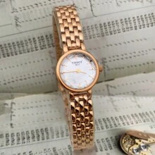 Tissot Mișcare cu quartz, 30 m, rezistent la apă, ceas elvețian pentru femei, cadran alb de 19,5 mm, carcasă din oțel, curea din oțel inoxidabil T140.009.33.111.00