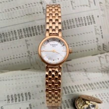 Tissot Mișcare cu quartz, 30 m, rezistent la apă, ceas elvețian pentru femei, cadran alb de 19,5 mm, carcasă din oțel, curea din oțel inoxidabil T140.009.33.111.00