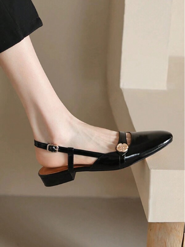 Fall/Winter Women's New Glossy Versatile Soft Bottom Fashion Flats