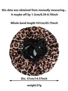 1pc Satin Bow Tie Sleeping Cap, Solid Color Elastic, Lightweight & Breathable, Suitable For Women & Girls, Black - Yellow - View 8