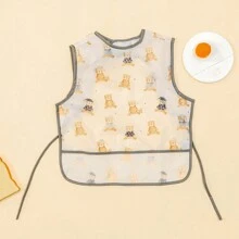 1 pieza Babero sin mangas impermeable y lavable para bebé/niño pequeño