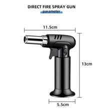 NetHong Butane Gas Blow Torch Burner Welding Auto Ignition Soldering BBQ Flame Thrower - Black - View 4