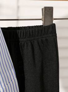 2pcs/Set Baby Girls Heart Embroidered Sleeveless Vest And Striped Long Sleeve Shirt With Flared Pants - Multicolor - View 6