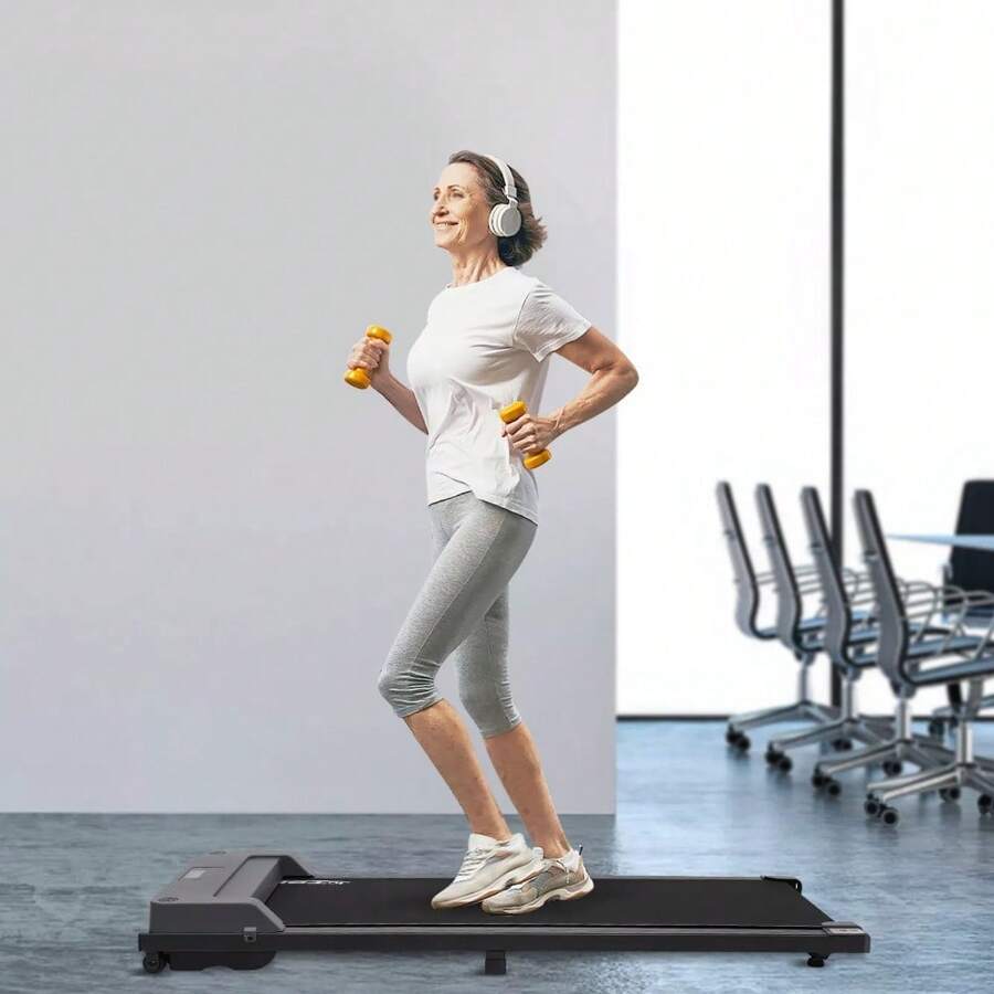 OUKANING Walking Treadmill, Under Desk Electric Treadmill, Jog Walk ...