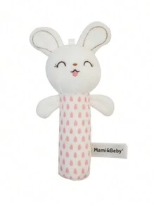 Baby Toys Crinkle Paper BB Stick Round Rattle Baby Soother Round Rattle Cartoon Animal Grab Stick, Suitable For 0-3 Years Old Babies