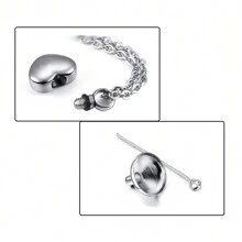Small Heart Cremation Jewelry For Ashes Stainless Steel Memorial Urn Pendant Four-Color Heart Keepsake Jewelry For Women