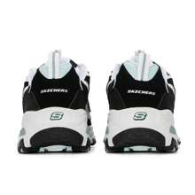 Skechers Women's Shoes Fashion Panda Shoes Thick Bottom Heightening Casual Sports Shoes Retro Lace Chunky Sneakers Women's Shoes 11959-BKW