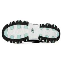 Skechers Women's Shoes Fashion Panda Shoes Thick Bottom Heightening Casual Sports Shoes Retro Lace Chunky Sneakers Women's Shoes 11959-BKW