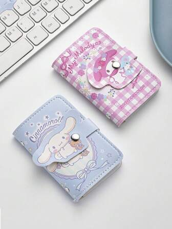  1pc Sanrio卡包女款可爱玉桂狗多卡位卡套Kulomi证件收纳袋