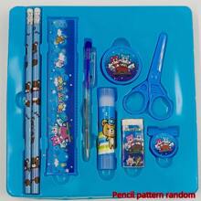 Cartoon Stationery Gift Set, 9pcs Children Creative School Supplies Learning Gift (Packaging Color Random) - Multicolor - View 11