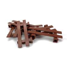 12pcs/Set Building Blocks - Farm Garden Round Arch & Fence, 1X4X2 Ranch Fence, DIY Animal Scene Play, Ideal For Christmas/Birthday Gift, 33303 Brick Elements