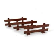 12pcs/Set Building Blocks - Farm Garden Round Arch & Fence, 1X4X2 Ranch Fence, DIY Animal Scene Play, Ideal For Christmas/Birthday Gift, 33303 Brick Elements