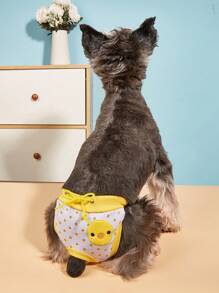 1pc Pet Pink Strawberry Physiological Panties - Pink - View 11