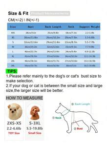 1pc Orange Ditsy Floral Pet Sweater, Suitable For Cats And Small/Medium Dogs, Suitable For Everyday Wear