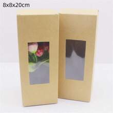 10 pezzi di scatole di carta bianca/kraft/regalo di varie misure da 5/6/7/8/9 cm, scatole per caramelle da matrimonio