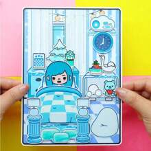 Toca Life Frozen Girls' Friend Book DIY Craft Making Kit, Need Handcrafting Cutting
