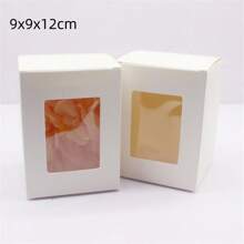 10 pezzi di scatole di carta bianca/kraft/regalo di varie misure da 5/6/7/8/9 cm, scatole per caramelle da matrimonio