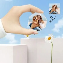 定制 1 件新家居桌面装饰摆件，温馨浪漫人造水晶透明八角形结婚周年生日礼物 - 無色 - 查看 1