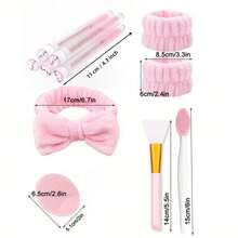 11-Piece Facial Care Set: Deep Cleansing, Spa Masks And More - Portable Skincare Set With Soft Plush Headband, Silicone And Lip Exfoliating Brush - Perfect Gift For Women