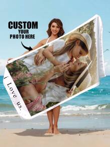 1 pieza Toalla de playa personalizada con texto, toalla de baño personalizada, toalla de piscina para adultos, toalla de playa, surf, baño, regalo de vacaciones, toalla de playa, , playa, ola caliente, artículo esencial de verano, decoración de baño, artículos esenciales de viaje, accesorios de viaje, artículos esenciales de playa, viaje soleado