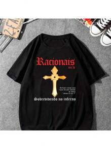 Racionais Streetwear Unisex T-Shirt 100% Cotton New Release Shipping Various Colors!! - 黑色 - 查看 2