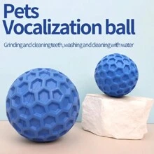 Piłki do tresury zwierząt, interaktywne zabawki wydające dźwięki, gumowe piłki dźwiękowe dla psów, odpowiednie dla małych i średnich psów