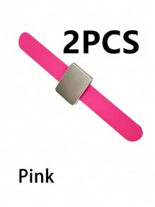 1/2 CÁI Kẹp tóc, Dây đeo vỗ, Vòng đeo tay, Dây đeo cổ tay từ tính, Thiết bị hút kim, Kẹp tóc đeo tay, Phụ kiện tóc dây đeo vỗ (Hồng, Tím, Đen), Cuộn lại thành một miếng vỗ, Dễ mang theo, Thích hợp cho nhà tạo mẫu tóc, Studio, v.v. - Nhiều màu - Xem 14