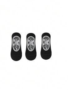 1 Pair/3 Pairs/5 Pairs Of Anti Slip Grip Yoga Socks, Breathable Cross Band Invisible Sports Indoor Socks, Silicone Anti Slip Dance Socks