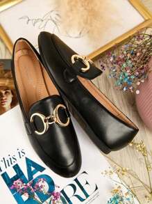 Mocasines Royalfashion con decoración en la punta Abermes - Negro - Ver 7