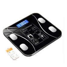 Balança Digital Bioimpedancia Corporal Aplicativo Bluetooth Cor Preto