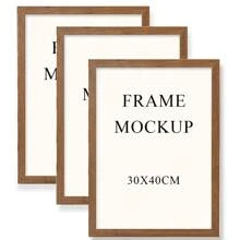 SURELIFE 1/3 piezas Marco de madera MDF de 30X40cm (A4) para decoración del hogar, dormitorio y sala de estar. Marcos de fotos y cuadros para colocar sobre mesa o colgar en la pared.