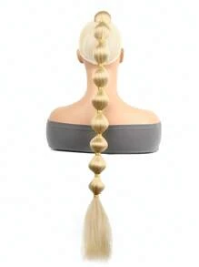 1pc Black Brown Khaki Gold Burgundy Long Bubble Ponytail Extension For Women 28Inch 34Inch Ponytail Extension Afro Puff Ponytail Extension Protective Style Black Ponytail Halloween Christmas Hair Extensions Kinky Straight Lantern Ponytail Wrap Around Ponytail With Hair Tie