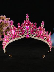 1 Peça Tiara de Noiva Premium com Strass, Adequada para Uso em Casamento, Festa, Aniversário de Mulheres