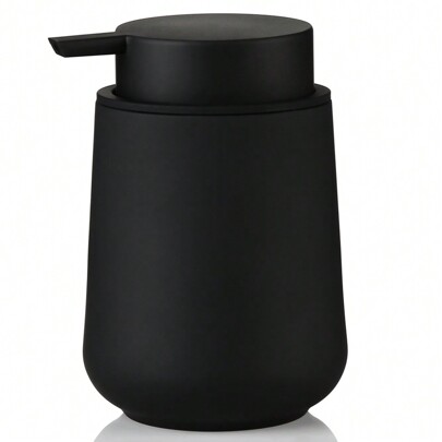 11oz Matte Black Soap Dispenser - Modern Simple Style, Suitable For Bathroom And Kitchen Countertop, Refillable Home Bathroom Decor Fall Decor Back To School