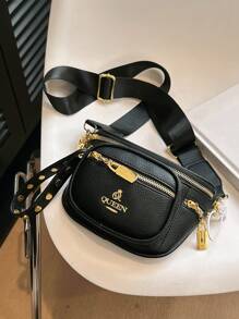 Bolso de pecho de moda nueva, multicolor a cuadros, con correa de hombro ajustable. Bolso cruzado sencillo y elegante, versátil, adecuado para trabajo, ir y venir, uso diario, compras y citas.