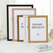 SURELIFE 1/3 piezas Marco de madera MDF de 30X40cm (A4) para decoración del hogar, dormitorio y sala de estar. Marcos de fotos y cuadros para colocar sobre mesa o colgar en la pared.