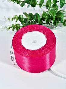 1 Roll 22meters, Hot Pink Packaging Ribbon Bow, Color Ribbon, Polyester Satin Ribbon, Gift Box Silk Ribbon, Jacquard Woven Ribbon - Hot Pink - View 9