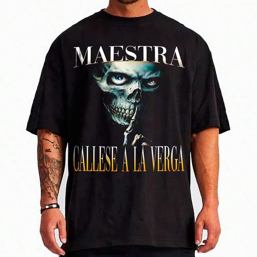 SoulFreak, Colección, Calacas Chidas, "Maestra, Cállese ALV" - Negro - Ver 1