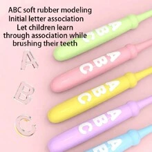 Set de 10 cepillos de dientes para niños con diseño de letras adorables, cerdas suaves, limpieza efectiva, promueven el desarrollo dental saludable, paquete familiar, excelente regalo para niños en Halloween y Navidad - Multicolor - Ver 5