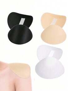 1 Pair Shoulder Pads Thickness 1/1.5cm Thickness Set-In Shoulder Pads Breathable Sponge Pads Shoulder Enhancer Foam Pads Sewing Supplies For Women Men Sloping High Low Shoulders Blazer Suit T-Shirt,Seamless Shoulder Padded Jacket Anti-Slip Sponge Pad - Multicolor - View 1