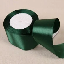 1pc Black Green Ribbon Handmade DIY Rose Flower Ribbon 21meters Long Polyester Webbing Packaging Webbing, Home Decor, Scene Decor, Theme Party Decor