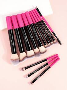 MAANGE 13Pcs Professional Soft Long Tube Makeup Brush Set,Powder Brush Contour Brush Blush Brush Foundation Brush Highlight Brush Eyeshadow Brush Shadow Brush Concealer Brush Blending Brush Eyebrow&Eyelash Brush,Makeup Tools With Soft Fiber For Easy To Carrying,Set For Travel,Gift For Women&Girls - 彩色 - 查看 3