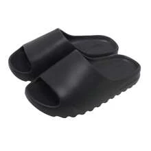 Summer Slippers Men Women Indoor Eva High Soft Bottom Sandals Open Toe Slides Light Beach Shoes Slippers Home Size 36-45 - Black - View 9