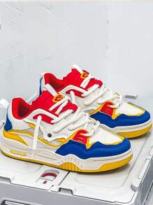 Men's Casual Fashion Sports Skateboard Sneakers - Multicolor - View 3