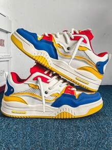 Men's Casual Fashion Sports Skateboard Sneakers - Multicolor - View 2